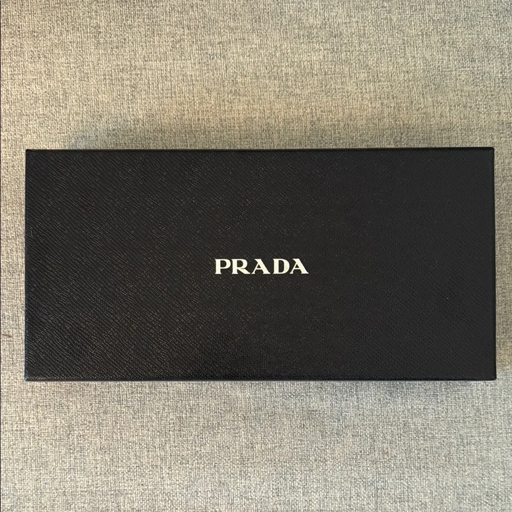 PRADA Black Leather and Pink Fur-Trimmed Gloves - Picture 2 of 2